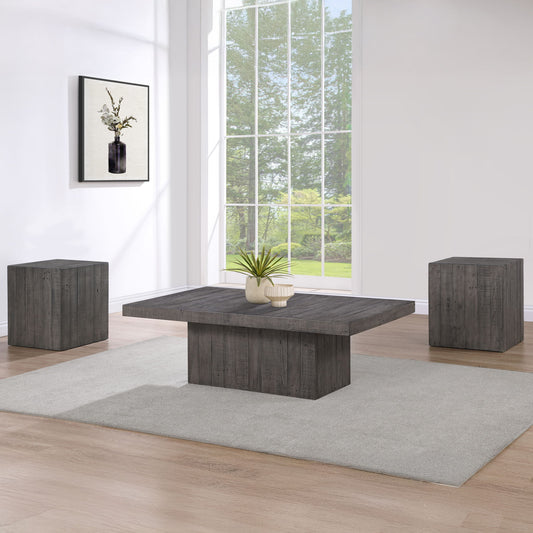 Colson - 3 Piece Table Set With 2 End Tables - Dark Brown