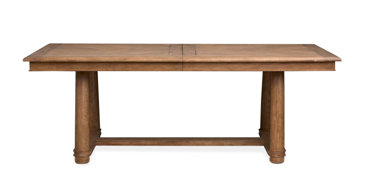 Woodward - Trestle Extendable Dining Table Set