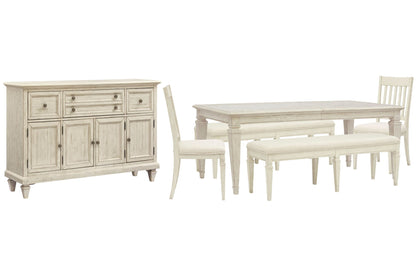 Newport - 6 Piece Extendable Rectangular Dining Table Set