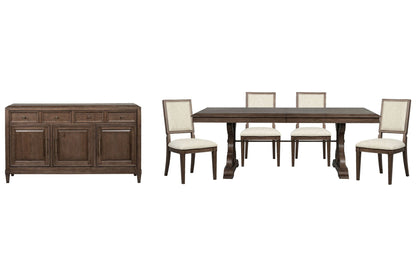 Jubilee - Extendable Trestle Dining Table Set