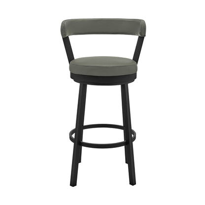 Kobe - Swivel Bar Stool - Black Finish