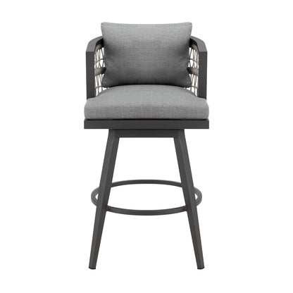Zella - Outdoor Patio Swivel Bar Stool Set