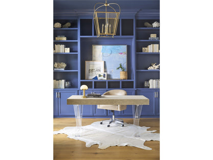 Oasis - Seascape Writing Desk - Gray / White
