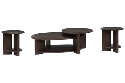 Upton - Shaped Cocktail Table Set