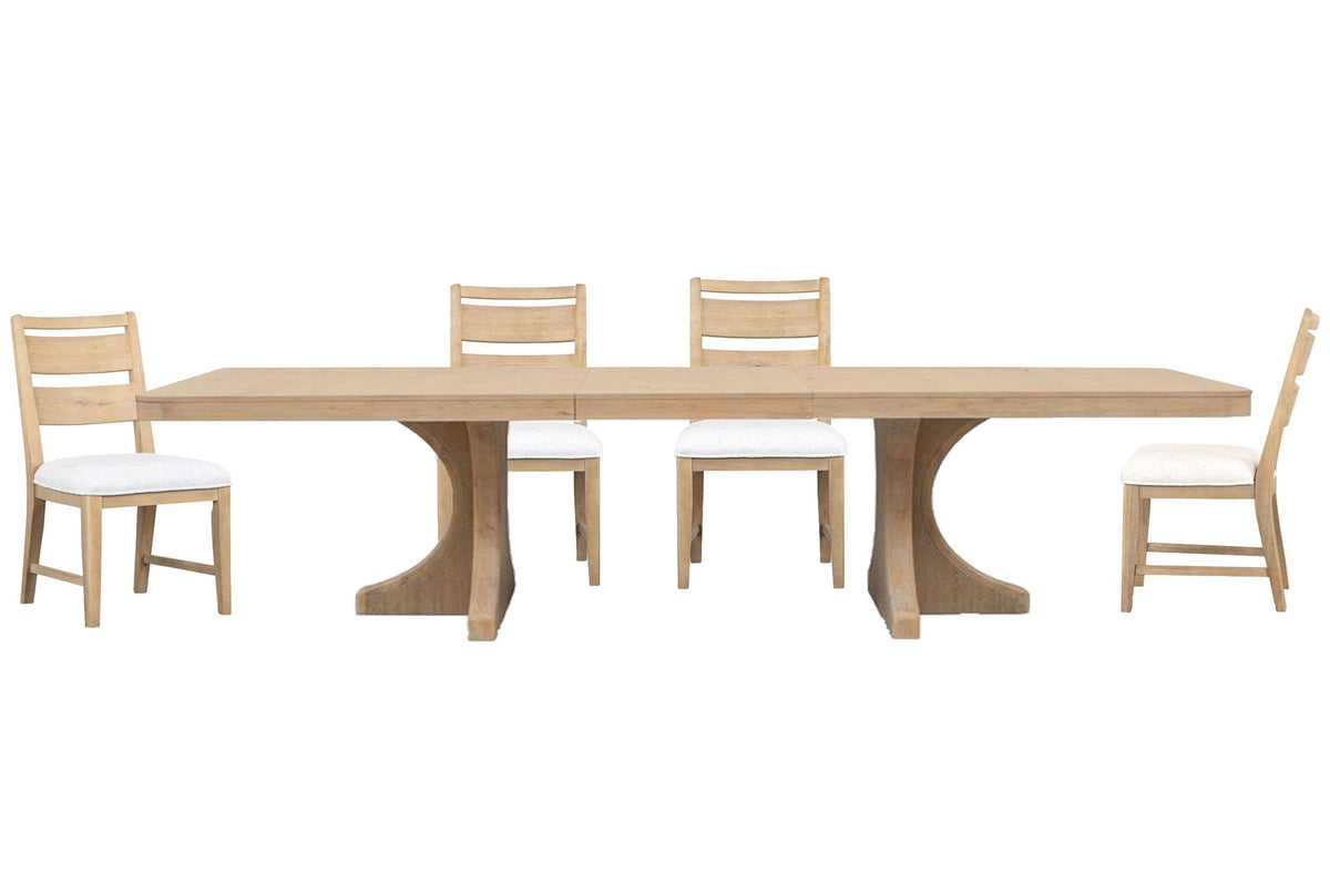 Somerset - Extendable Trestle Dining Table Set