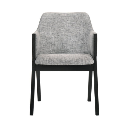 Arcadia And Renzo - Round 5 Piece Dining Set - Black
