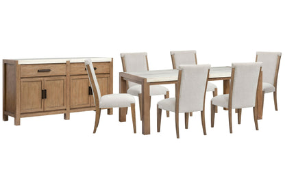 Plum Creek - 8 Piece Rectangular Dining Table Set