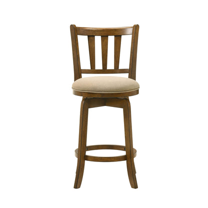 Wren - Modern Farmhouse Swivel Wood Counter Height Kitchen Bar Stool