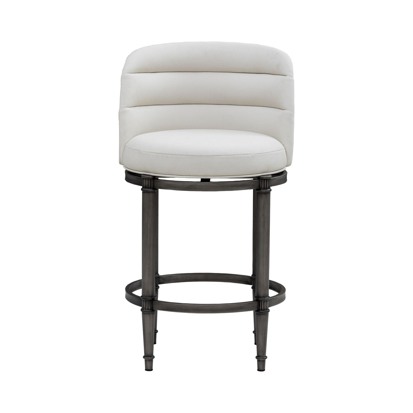 Eunice - Faux Leather Upholstered Swivel Counter Height Barstool