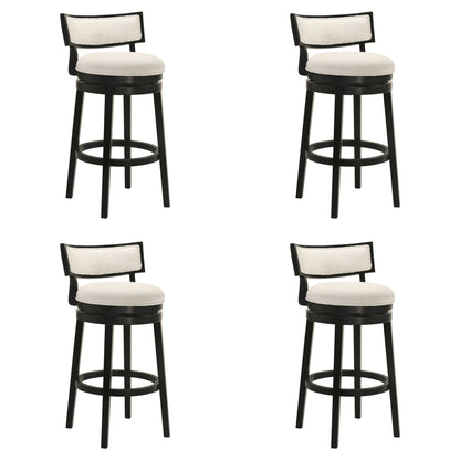 Noely - Modern Farmhouse Swivel Wood Bar Height Kitchen Bar Stool