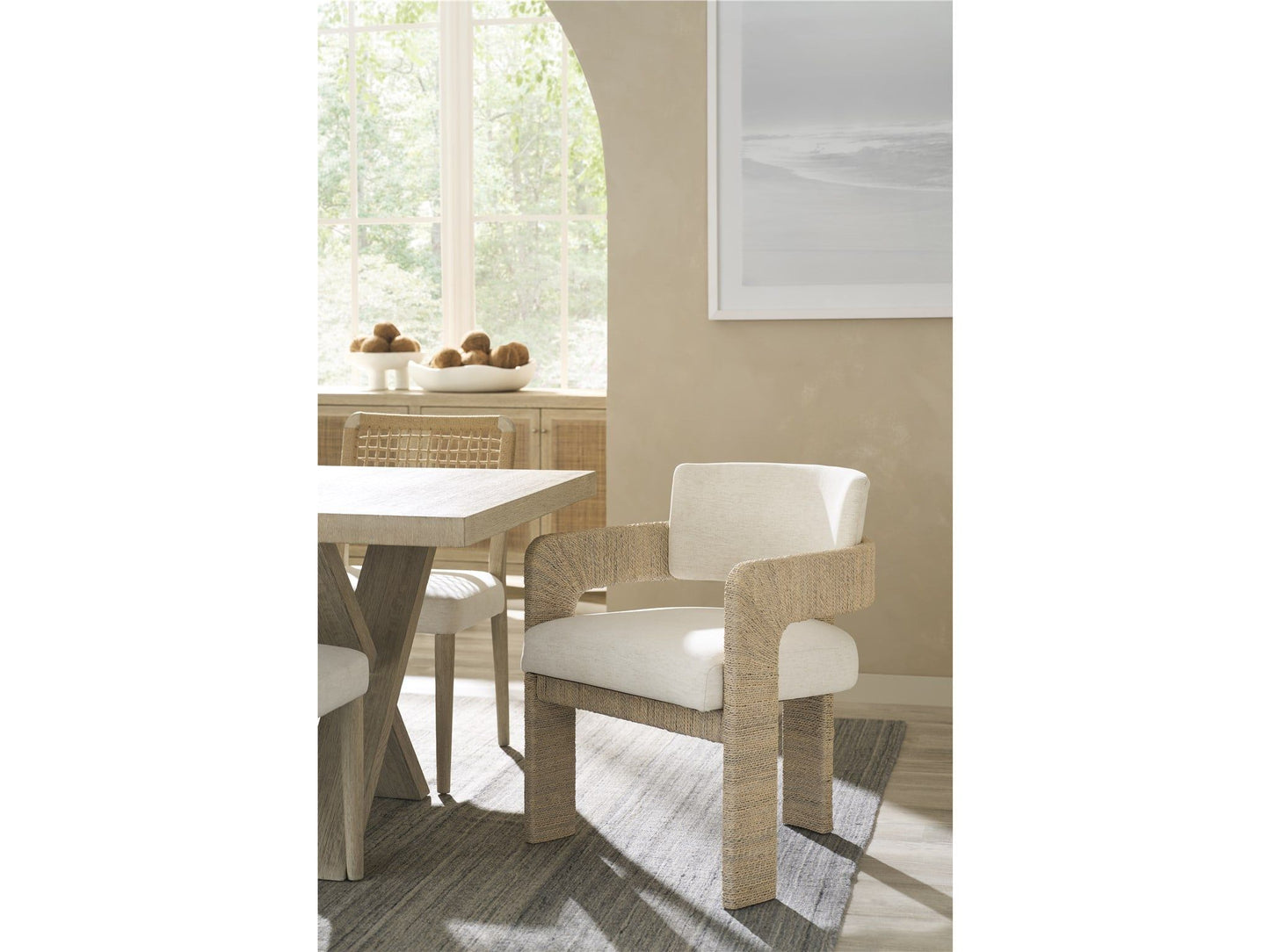 Oasis - Abaca Arm Chair - Beige