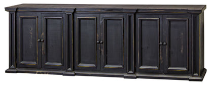 Eagleton - Hutch - Sanded Black / Caramel