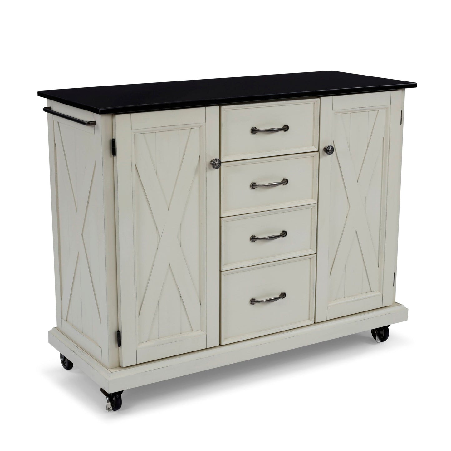 Bay Lodge - 35.5" Wood Kitchen Cart - White