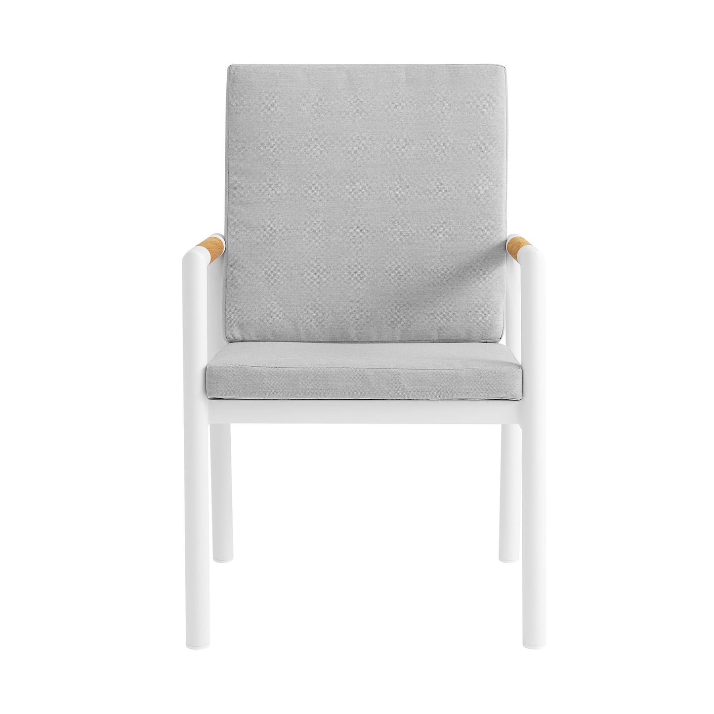 Royal - Aluminum And Teak Outdoor Dining Chair (Set of 2)