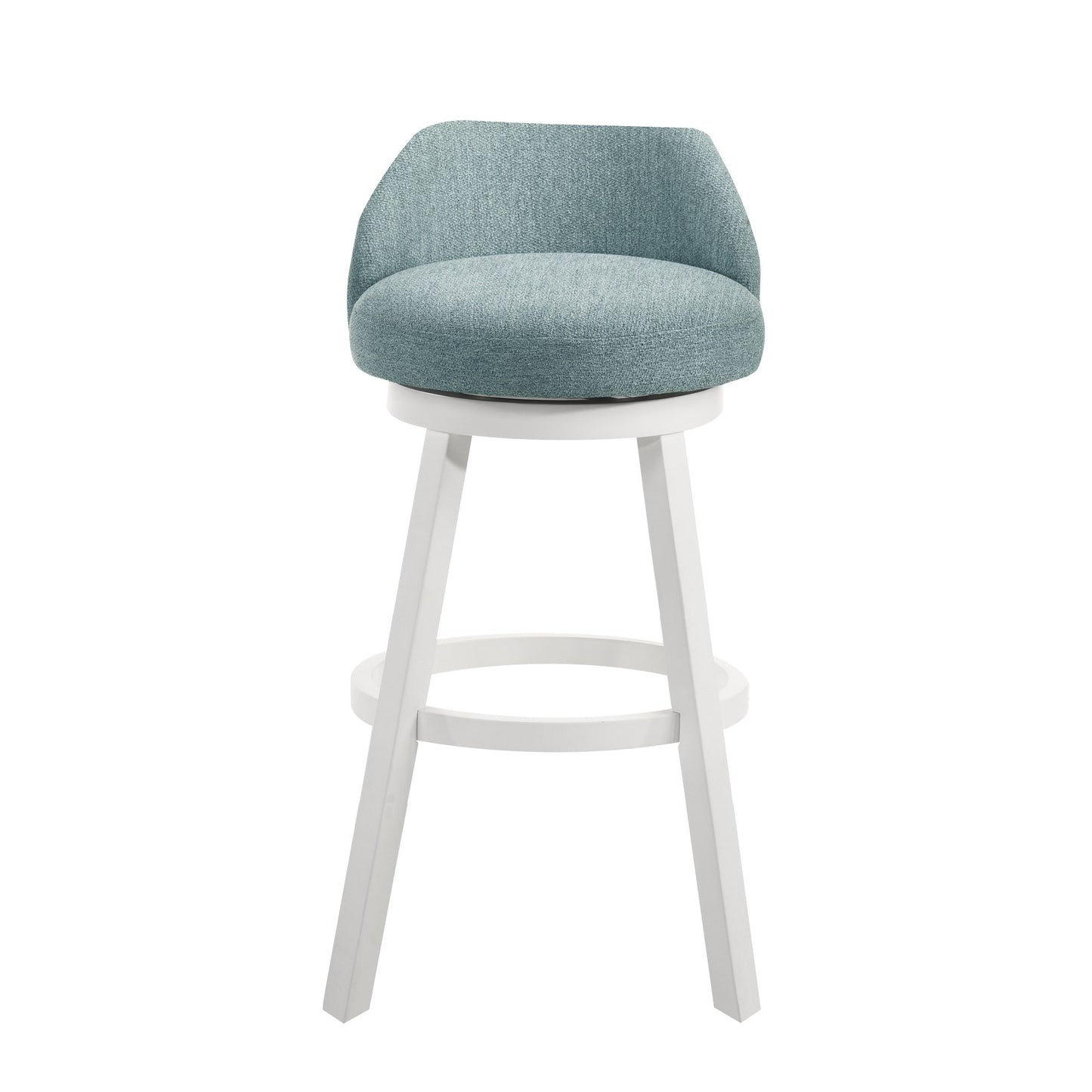 Erika - Modern Transitional Swivel Wood Bar Height Kitchen Bar Stool
