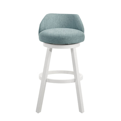 Erika - Modern Transitional Swivel Wood Bar Height Kitchen Bar Stool