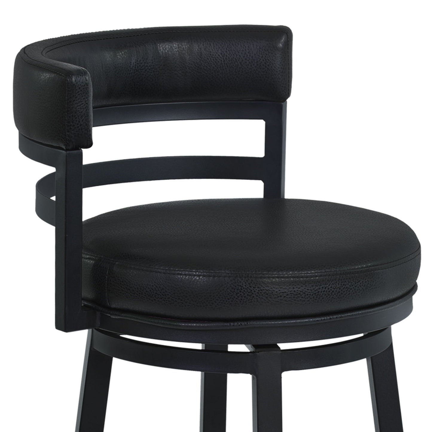 Titana - Swivel Barstool - Black Finish