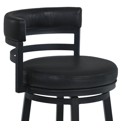 Titana - Swivel Barstool - Black Finish