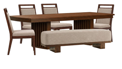 Reena - Extendable Trestle Dining Table Set