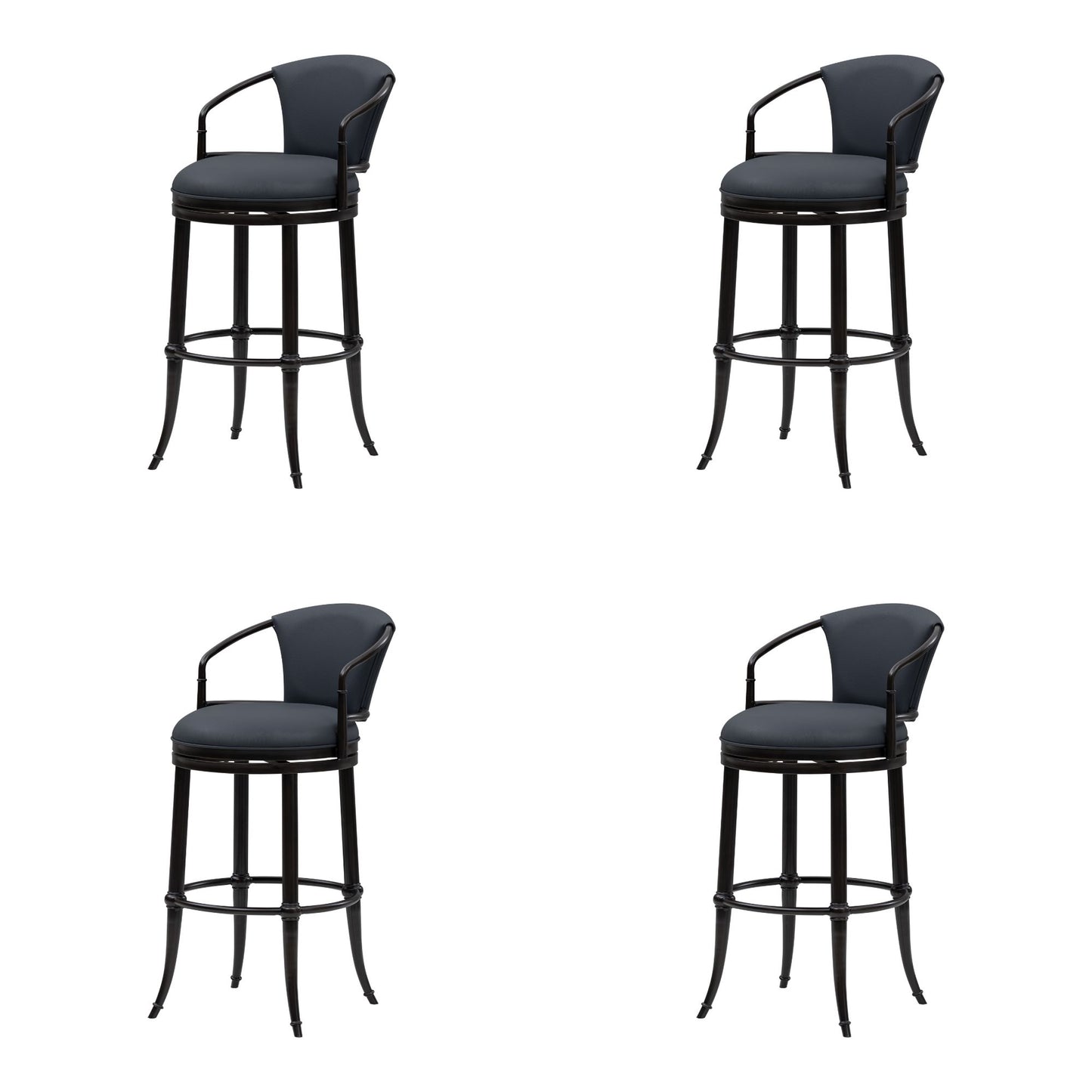 Otis - Upholstered Swivel Bar Height Barstool