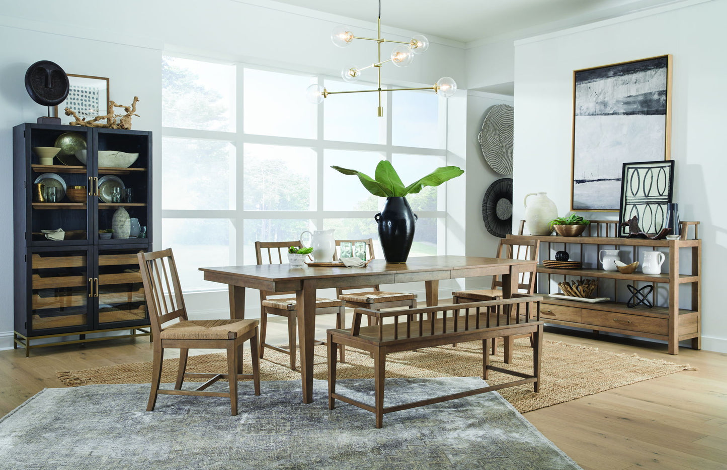 Lindon - Dining Side Chair With Paper Cord Seat (Set of 2) - Light Brown