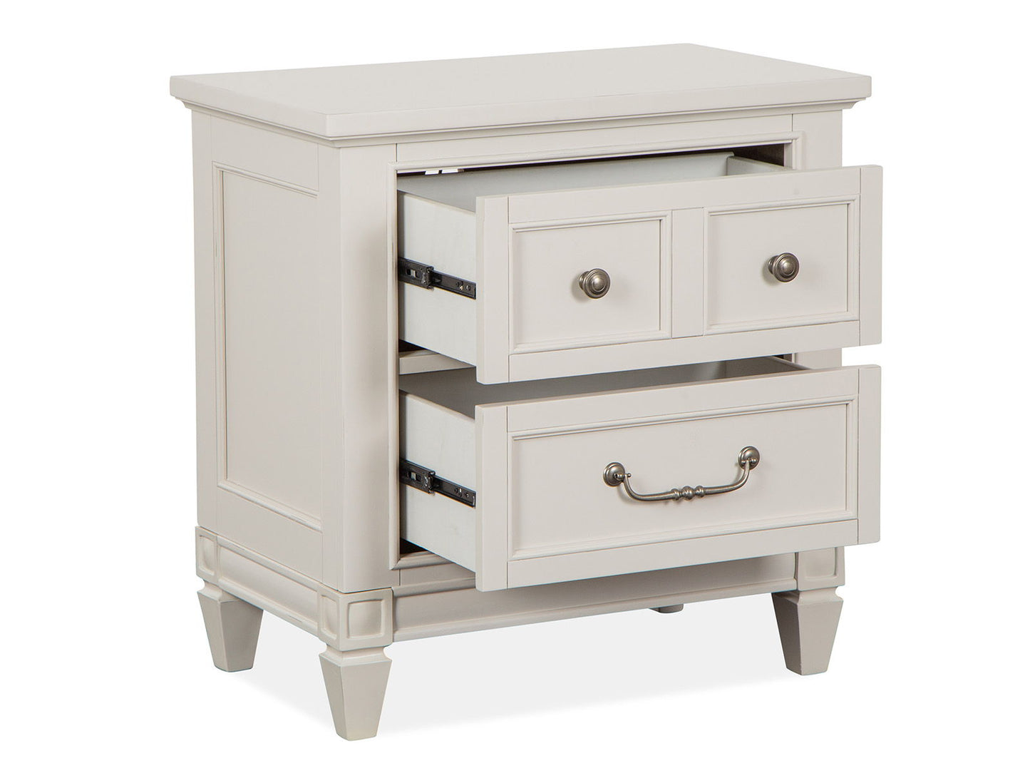 Willowbrook - Drawer Nightstand - Egg Shell White With Slight Rub Through