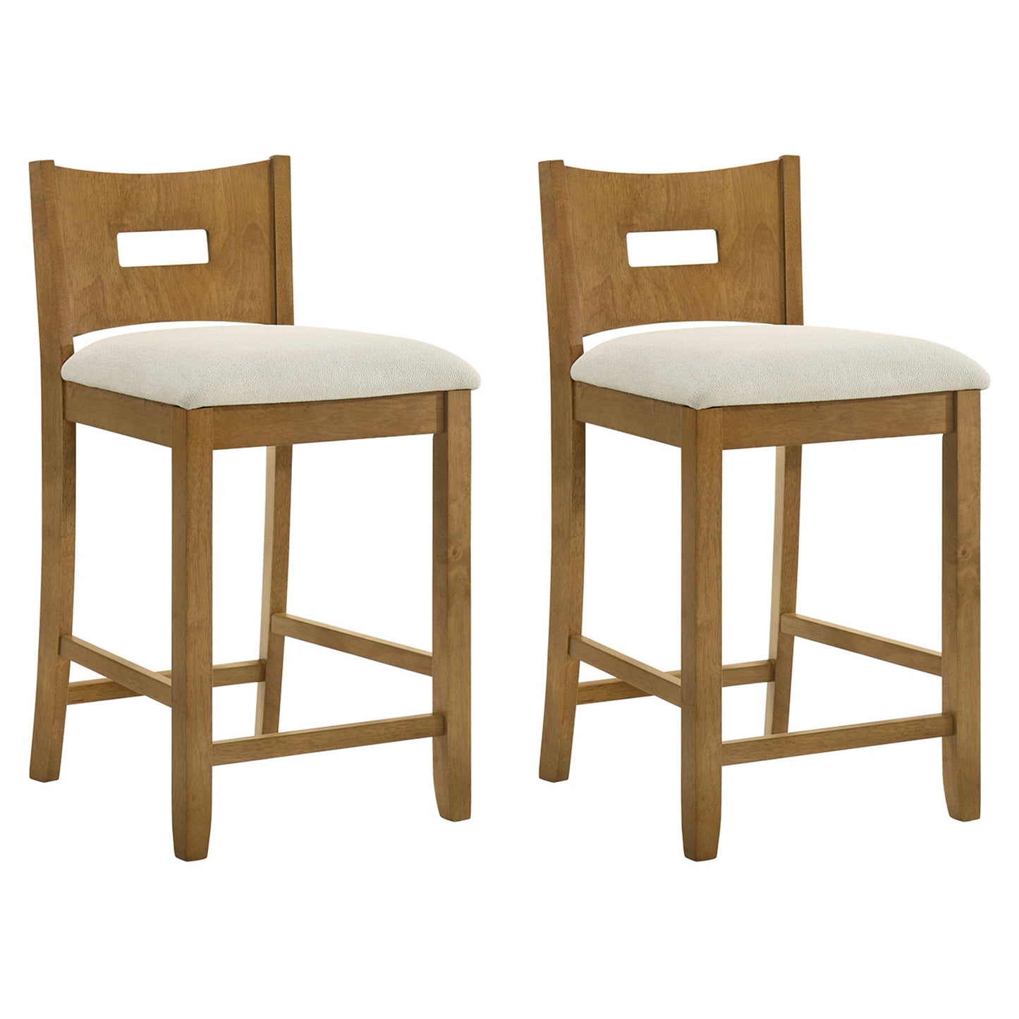 Ren - 26" Counter Height Rubberwood Barstool