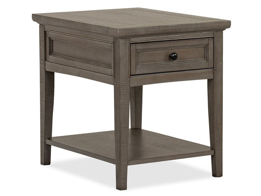 Paxton Place - Rectangular End Table - Dovetail Gray