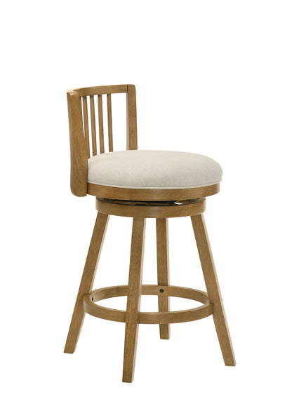 Harper - 26" Amber Glow Counter Height Rubberwood Swivel Barstool