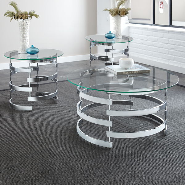 Tayside - 3 Piece Occasional Table Set - Gray