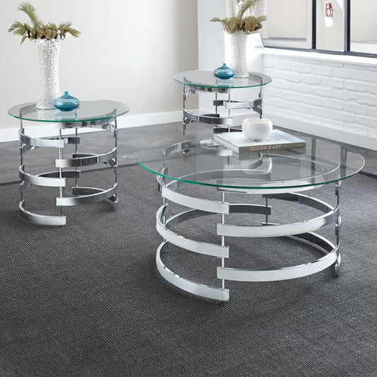 Tayside - 3 Piece Occasional Table Set - Gray