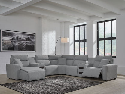 Modmax II - Reclining Sectional - Salt And Pepper