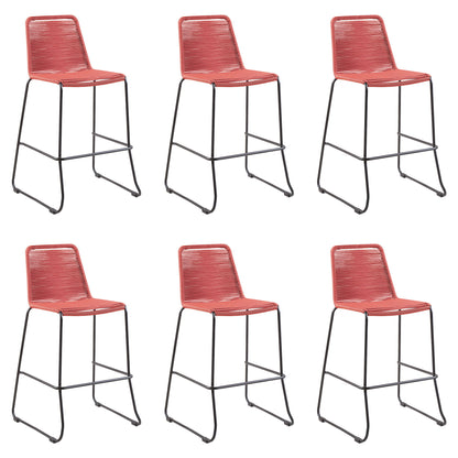 Shasta - 30" Outdoor Metal And Rope Stackable Barstool