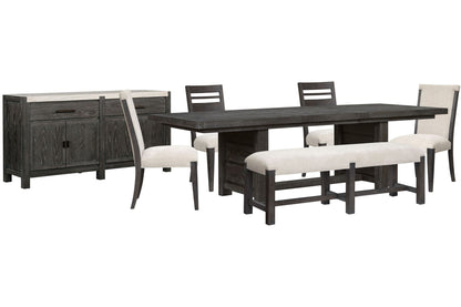 Plum Creek - 7 Piece Extendable Trestle Dining Table Set
