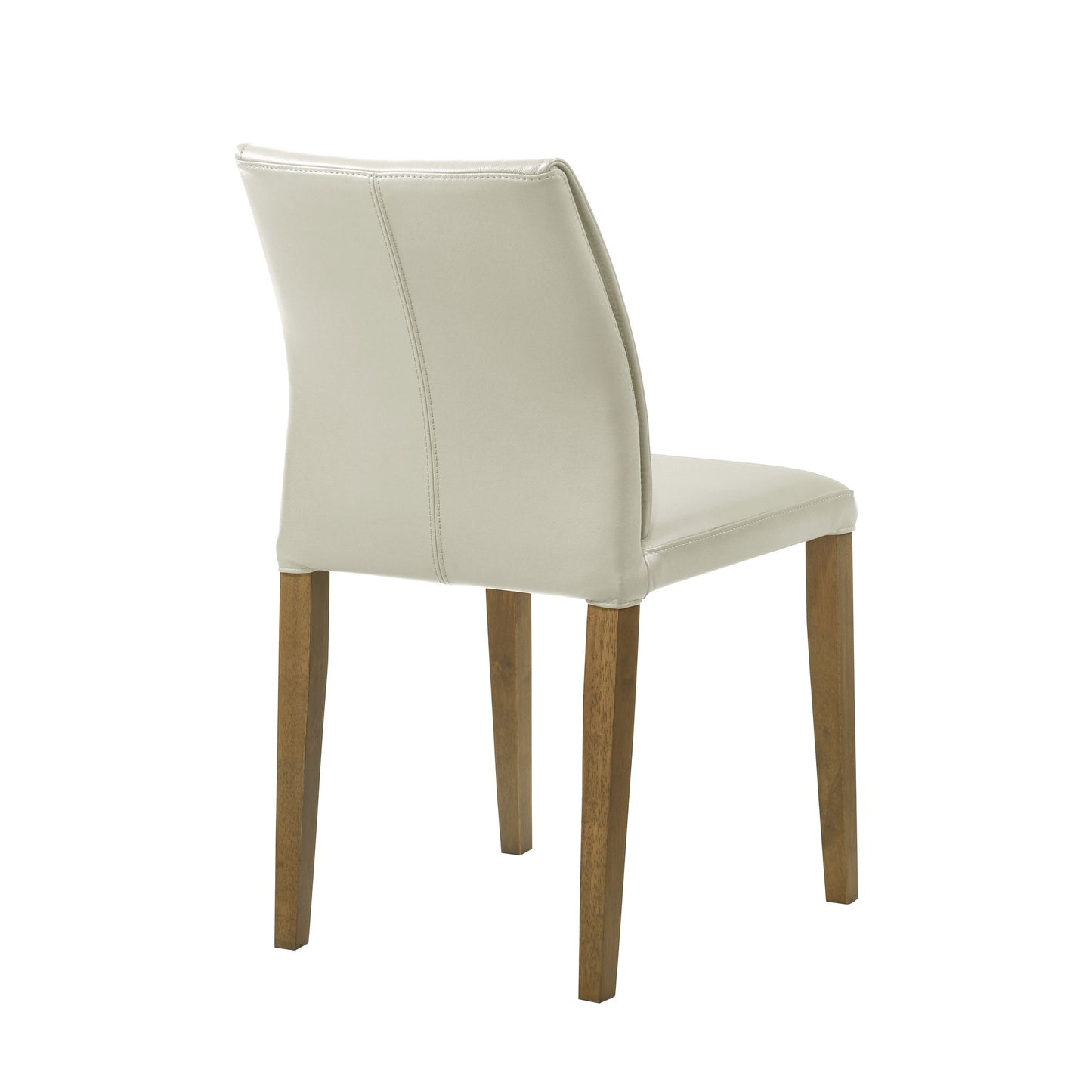 Velena - Full Back Top Grain Leather Upholstered Wood Dining Chairs (Set of 2) - Gray