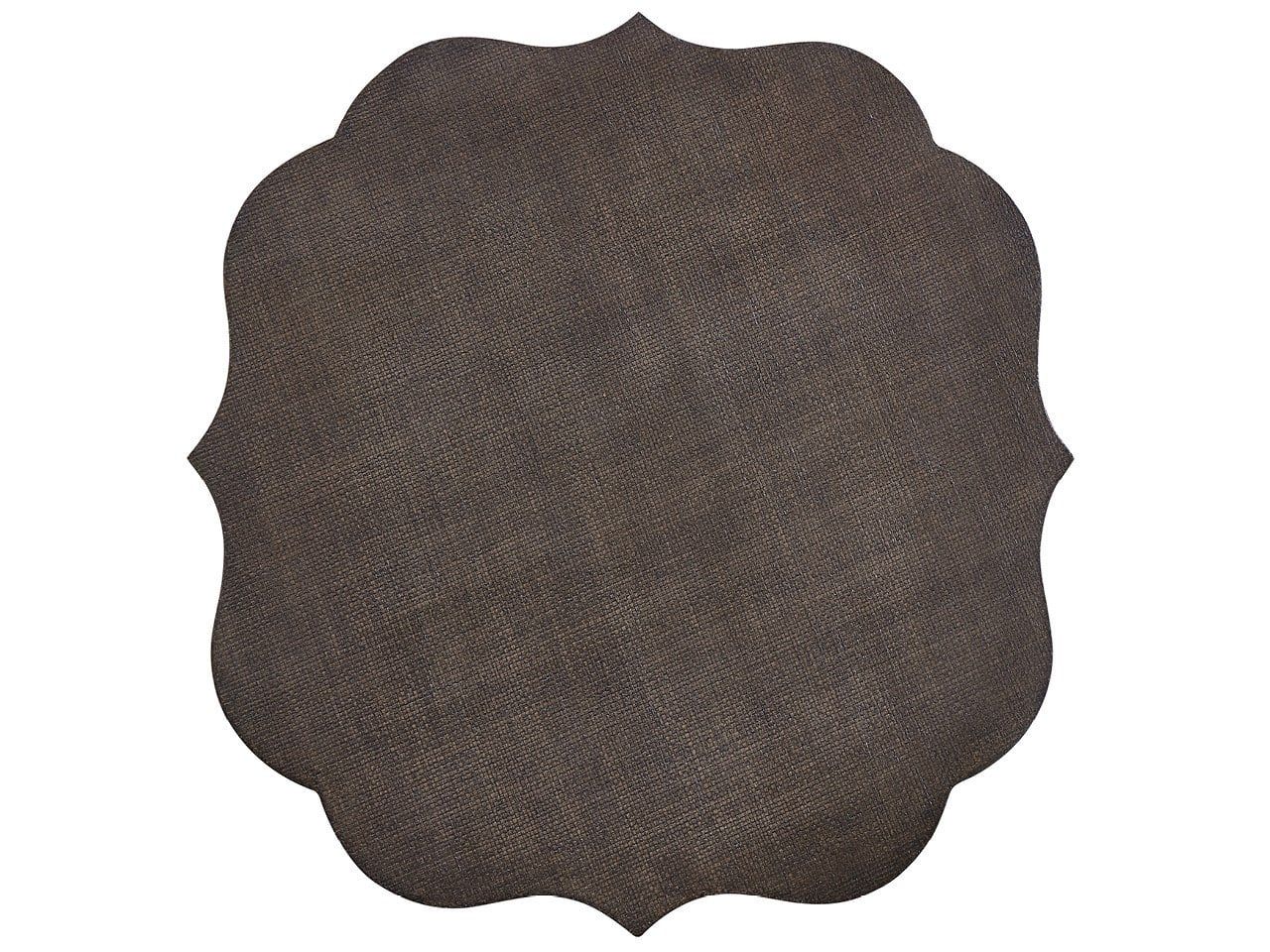 Fenwick - Embossed End Table - Dark Brown