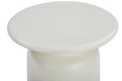 Lithia - Indoor Outdoor Lamp Table - White Concrete Finish