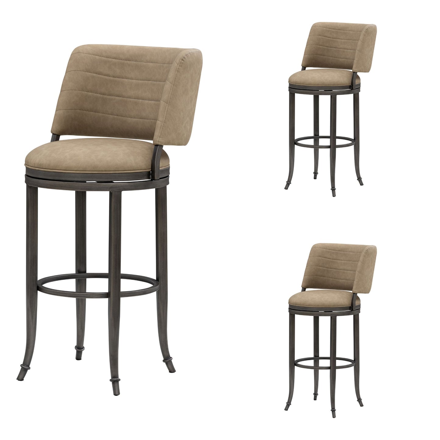 Torres - Upholstered Swivel Barstool