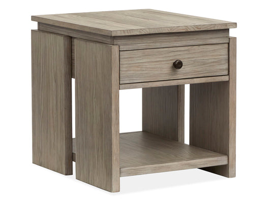 Conrad - Rectangular End Table - Stone Harbor Gray