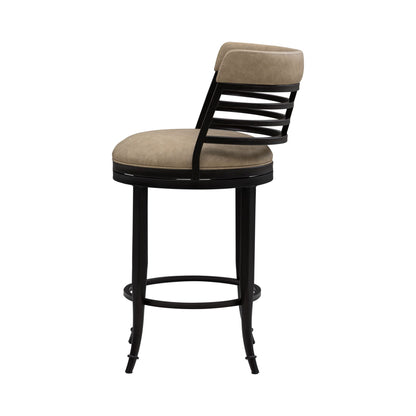 Telia - Upholstered Swivel Counter Height Barstool