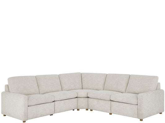 Hyde - 5 Piece Sectional - White