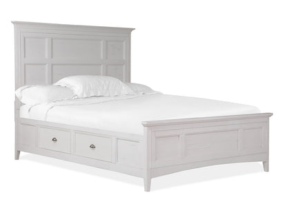 Heron Cove - Complete Panel Bed With Storage Rails