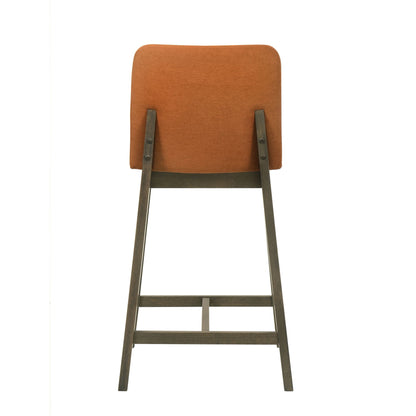 Allin - Upholstered Wood Counter Height Barstool