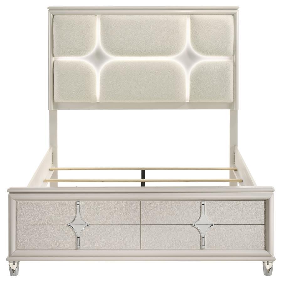 Olivia - Panel Bed LED Headboard