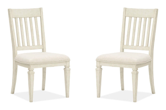 Newport - Dining Side Chair With Upholstered Seat (Set of 2) - Alabaster