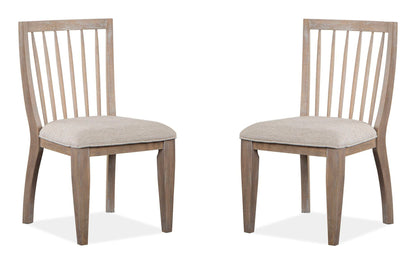 Ainsley - Dining Side Chair With Upholstered Seat (Set of 2) - Cerused Khaki