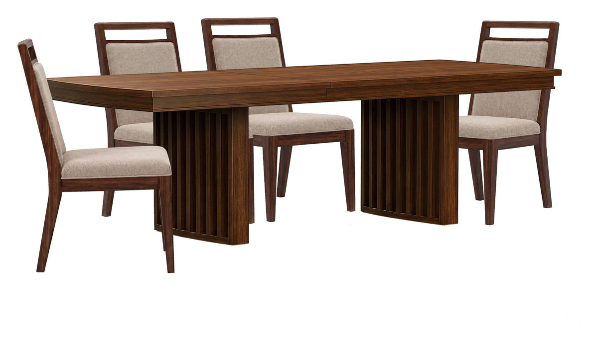 Reena - Extendable Trestle Dining Table Set