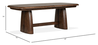 Belville - Extendable Trestle Dining Table - Chestnut Brown
