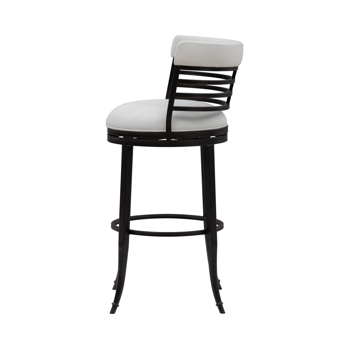 Telia - Upholstered Swivel Bar Height Barstool