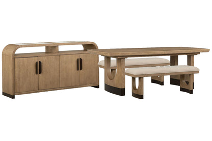 Tristan - Extendable Trestle Dining Table Set